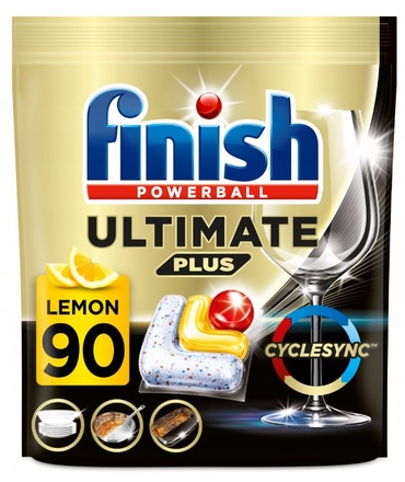Papírenské zboží - Finish tablety do myčky Ultimate Plus All in 1 Lemon 90 ks