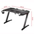 Papírenské zboží - ULTRADESK Biurko dla gracza ROCKET BLACK, 128x68 cm, 78 cm, z XL podkładką pod mysz, uchwyt na słuchawki i napój