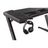 Papírenské zboží - ULTRADESK Biurko dla gracza ROCKET BLACK, 128x68 cm, 78 cm, z XL podkładką pod mysz, uchwyt na słuchawki i napój