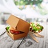 Papírenské zboží - Burger box (PAP FSC Mix) tłuszczoodporny kraft 135 x 135 x 100 mm [50 szt]