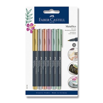 Papírenské zboží - Popisovač Faber-Castell Metallics 6 barev