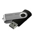 Papírenské zboží - Goodram USB flash disk, USB 2.0, 16GB, UTS2, czarny, UTS2-0160K0R11, USB A, z obrotową osłoną