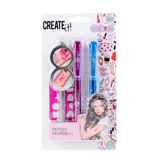 Papírenské zboží - Voňavé tetovací pero 3 kusy Create it!