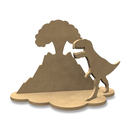 Papírenské zboží - Kreativní dřevěná sada Aladine Gomille Tyranosaurus a sopka