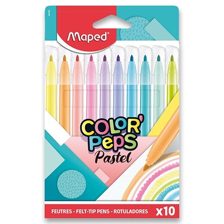 Papírenské zboží - Dětské fixy Maped Color'Peps Pastel 10 barev