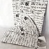 Papírenské zboží - Kieszeń na sztućce w stylu vintage z białą serwetką [125 szt]