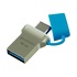 Papírenské zboží - Goodram USB flash disk OTG, USB 3.0 (3.2 Gen 1), 16GB, ODD3, niebieski, ODD3-0160B0R11, USB A / USB C, z osłoną
