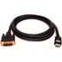 Papírenské zboží - Kabel DVI (18+1) M- HDMI M, 10m, pozłacane złącza, czarny