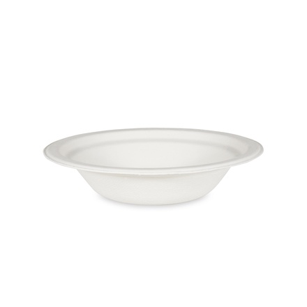 Papírenské zboží - Miska kulatá BIO cukrová třtina 300 ml, průměr 15 x 4,5 cm [50 ks]