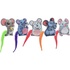 Papírenské zboží - Emocjonalna mysz z kocimiętką, kolorowym ogonem, 7,5 cm, tkanina, 5 rodzajów