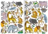Papírenské zboží - Kolorowanka - A4 - z naklejkami - Zwierzęta z Afryki