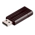 Papírenské zboží - Verbatim USB flash disk, USB 2.0, 64GB, PinStripe, Store N Go, czarny, 49065, USB A, z wysuwanym złączem