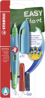 Papírenské zboží - Plnicí pero pro praváky se standardním hrotem M - STABILO EASYbirdy nebeská modrá/zelená