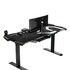 Papírenské zboží - ULTRADESK Biurko dla gracza FORCE - szare, 166x70 cm, 76.5 cm, z podkładką pod mysz XXL, uchwyt na napoje i słuchawki