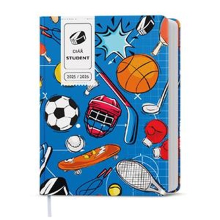 Papírenské zboží - Týdenní diář - Student - V8 - lamino - kapesní - Sport
