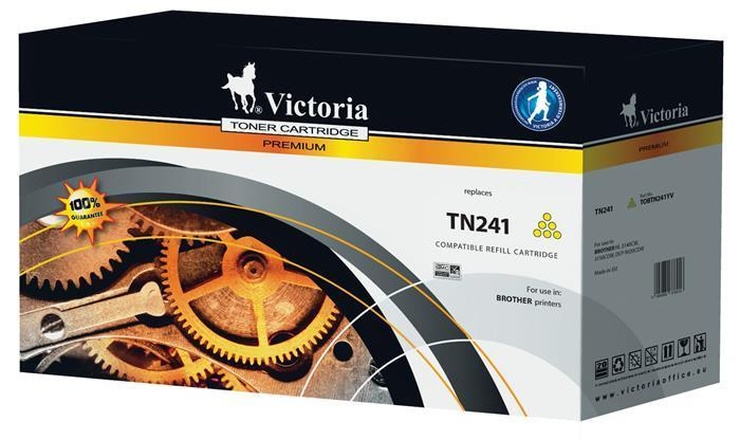 Papírenské zboží - TN241B toner do tiskáren HL 3140CW, 3150CDW, DCP 9020CDW, žlutá, 1,4 tis. stran, VICTORIA