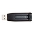 Papírenské zboží - Verbatim USB flash disk, USB 3.0 (3.2 Gen 1), 128GB, V3, Store N Go, czarny, 49189, USB A, z wysuwanym złączem