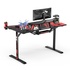 Papírenské zboží - ULTRADESK Biurko dla gracza ATOMIC, 139x74cm, 76cm, z podwyższeniem na monitor, z podkładką XXL na cały pulpit
