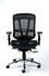 Papírenské zboží - Krzesło biurowe „Flow”, tekstylne, czarne, chromowana podstawa, MaYAH