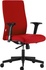 Papírenské zboží - Krzesło biurowe BOSTON, czerwony, czarny krzyż