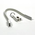 Papírenské zboží - USB kabel (2.0), USB A M - microUSB M, 0.2m, biały, breloczek na klucze