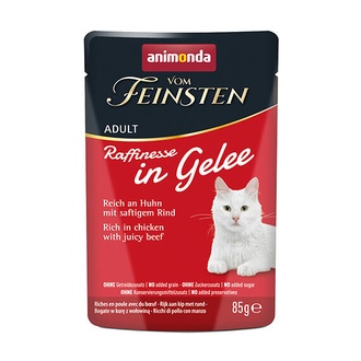 Papírenské zboží - ANIMONDA VF Raffinesse in Jelly - kuře a hovězí, 85 g