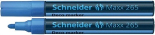 Papírenské zboží - Marker kredowy Maxx 265, jasnoniebieski, 2-3mm, płyn, SCHNEIDER
