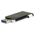 Papírenské zboží - Apacer USB flash disk, USB 3.0 (3.2 Gen 1), 64GB, AH350, czarny, AP64GAH350B-1, USB A, z wysuwanym złączem