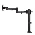 Papírenské zboží - Regulowany uchwyt na monitor, 10KG, zacisk, 17"-30", obrotowy, czarny