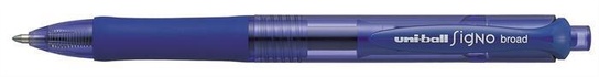 Papírenské zboží - Długopis żelowy "UM-152", niebieski, 0,3mm, mechanizm zaciskowy, UNI