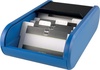Papírenské zboží - Wizytownik biurkowy, niebieski, zamknięcie migawkowe, z sorterem, 300 wizytówek, HELIT
