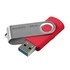 Papírenské zboží - Goodram USB flash disk, USB 3.0 (3.2 Gen 1), 64GB, UTS3, czerwony, UTS3-0640R0R11, USB A, z obrotową osłoną