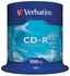 Papírenské zboží - CD-R 700MB, 80 min., 52x, DL Extra Protection, Verbatim, 100 ciast
