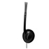 Papírenské zboží - Defender Aura 101, słuchawki, regulacja głośności, czarna, otwarta, 3.5 mm jack