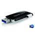 Papírenské zboží - Apacer USB flash disk, USB 3.0 (3.2 Gen 1), 16GB, AH350, czarny, AP16GAH350B-1, USB A, z wysuwanym złączem