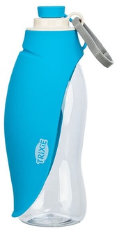 Papírenské zboží - Lahev na vodu se sklopnou silikonovou miskou, 0.55 l, plast/silikon