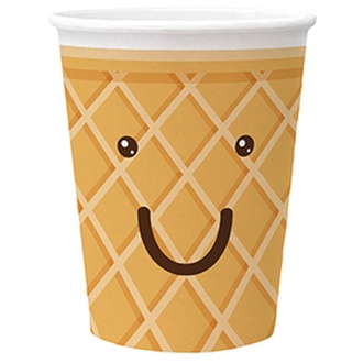 Papírenské zboží - Papírový kelímek PAW Eco 250 ml Ice Cream [8 ks]