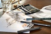 Papírenské zboží - Ołówek grafitowy Faber-Castell 112972 Pitt Monochrome Graphite zestaw 11 sztuk