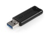 Papírenské zboží - Pamięć USB 64 GB "PinStripe", USB 3.0, VERBATIM, czarna