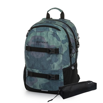 Papírenské zboží - Studentský batoh + etue OXY Sport Camo