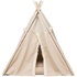 Papírenské zboží - Tipi BOHO z poduszką, 55 x 65 x 44 cm, bawełna, beż