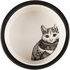 Papírenské zboží - Miska ceramiczna Zentangle dla kotów 0,3l/12 cm biało-czarna
