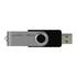 Papírenské zboží - Goodram USB flash disk, USB 2.0, 128GB, UTS2, czarny, UTS2-1280K0R11, USB A, z obrotową osłoną