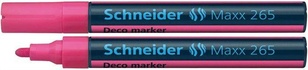 Papírenské zboží - Marker kredowy Maxx 265, różowy, 2-3mm, płyn, SCHNEIDER