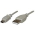 Papírenské zboží - USB kabel (2.0), USB A M - miniUSB M, 3m, czarny, Logo