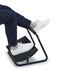 Papírenské zboží - Podstawa ergonomiczna pod nogi, możliwość rozciągnięcia nóg, czarny, stal, 25 kg nośność, Powerton, regulowana wysokość