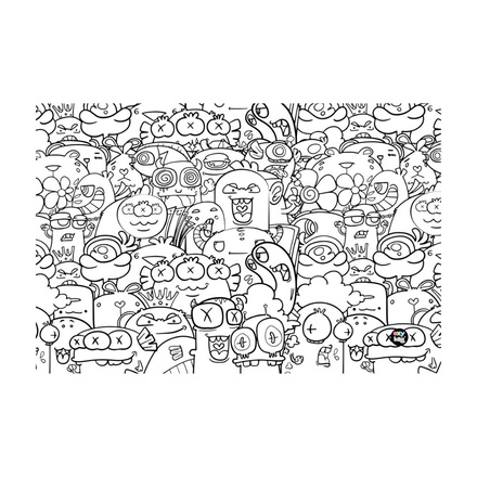 Papírenské zboží - Podložka na stůl PP 60x40cm Monsters