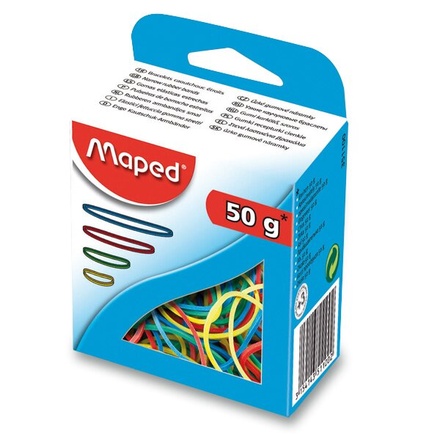 Papírenské zboží - Gumičky, 50 g, mix barev