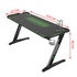 Papírenské zboží - ULTRADESK Herní stůl SPACE XXL GREEN, 154x61 cm, 78 cm, RGB podsvícení s dotykovým panele