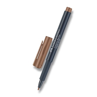 Papírenské zboží - Popisovač Faber-Castell Creative hnědý